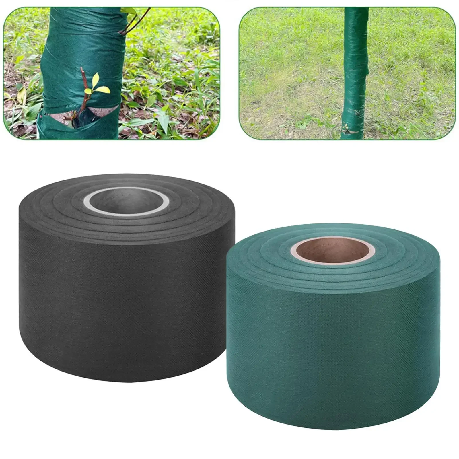 Nonwoven Tree Bark Wrap Cold Resistant Plant Guard Reusable Moisture Control Cover for Winter Garden Protection