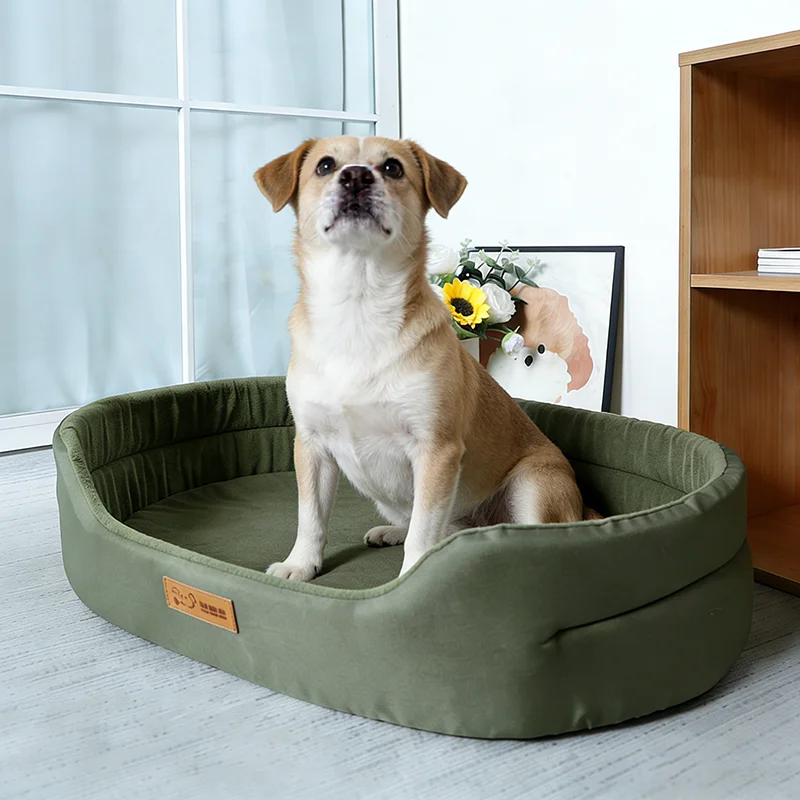 

Квадратные кровати для собак, квадратная кровать для больших собак, размер, диван-кровати для собак, индивидуальная водонепроницаемая кровать для домашних животных с защитой от клещей, внутренняя подушка, моющаяся будка