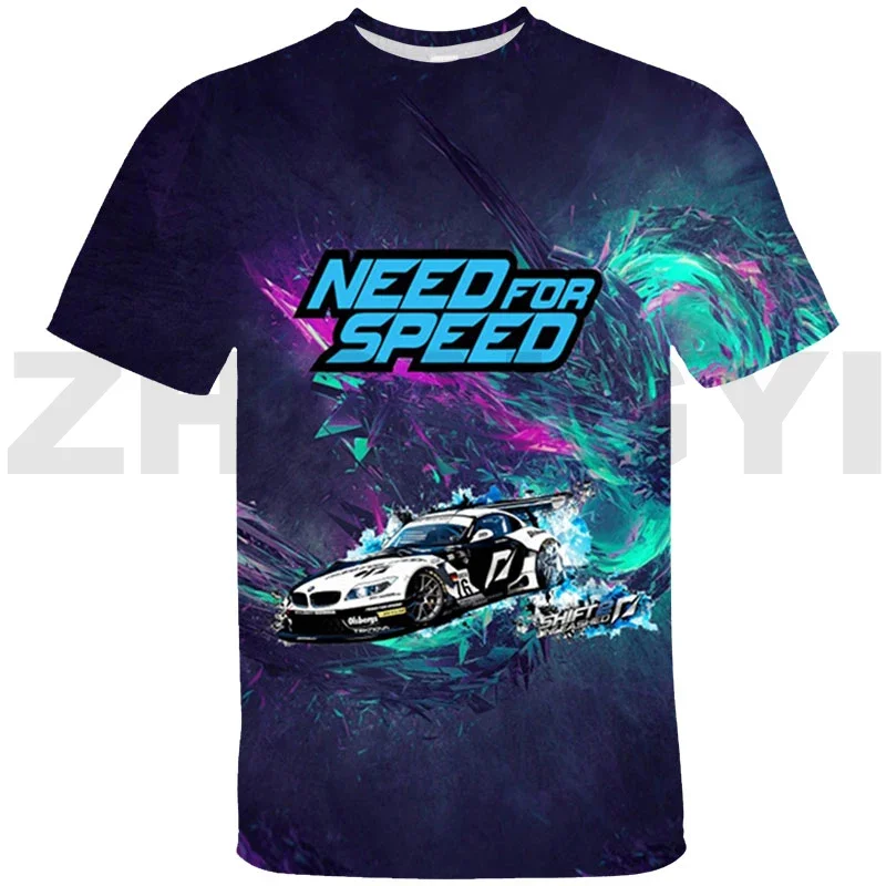 Fashion Casual Women 3D Need for Speed T-shirt Funny Game NFS Graphic Tees Men Streetwear Car Cartoon Children Oversized T Shirt