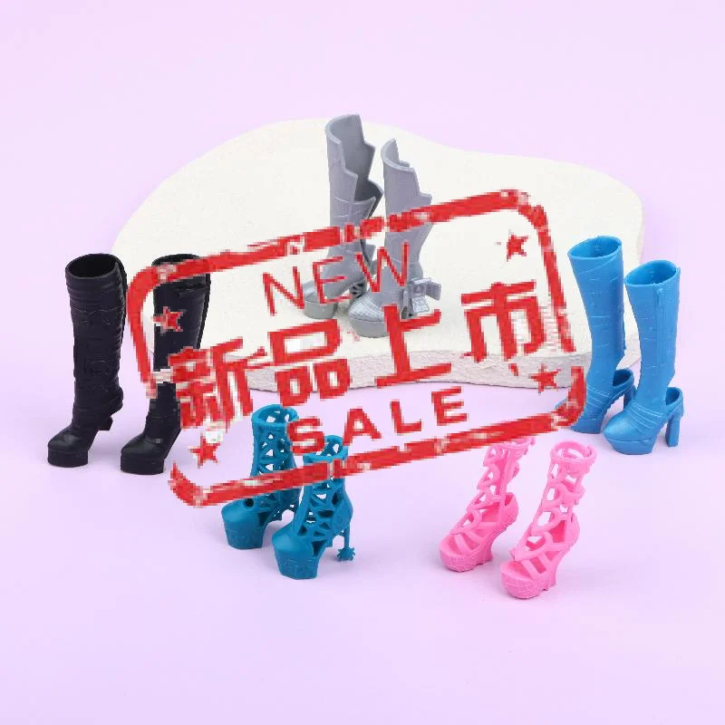 

[]1Pair Mini Doll High Heels Boots Sandals Fashion 1/6 Dolls Dress Up Accessories For Female Dolls Decorations Pretend Play Toys