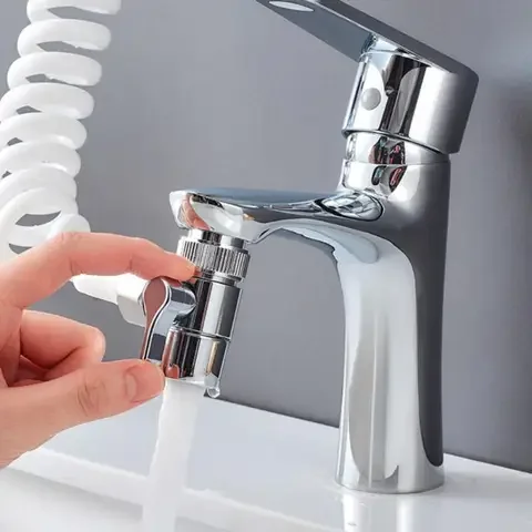 Wall-mounted Faucet Sprayer, Water Tap, Extension Nozzle, Adjustable Shower Set, Sucker, Convenient to Install, Home Bathroom