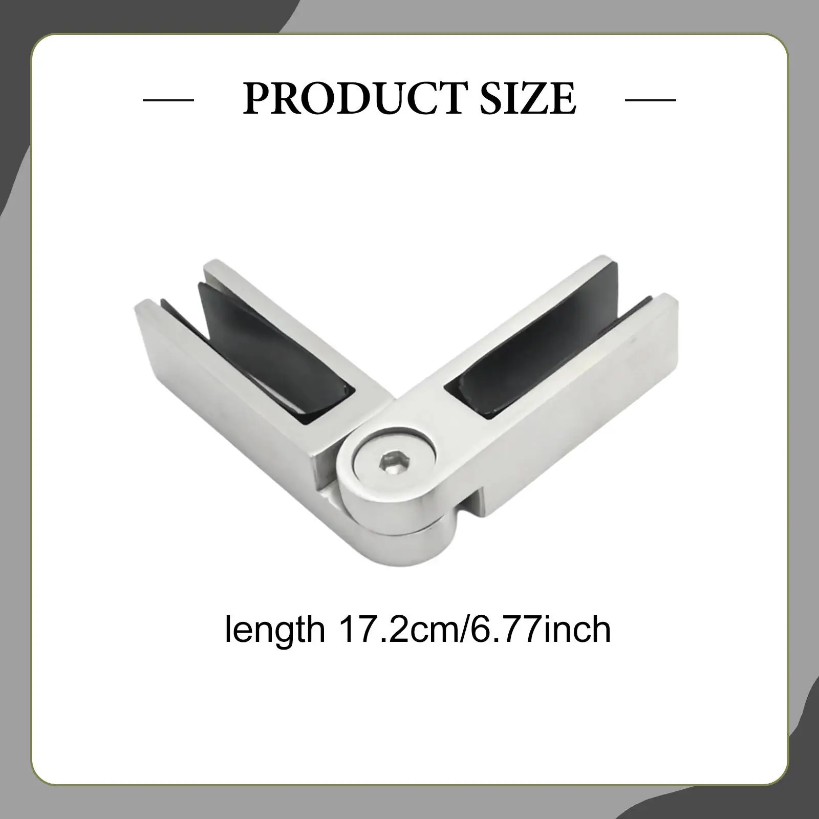 Morsetto da vetro a vetro regolabile da 90 a, supporto, prestazioni stabili, staffa per clip per ringhiera per balaustra