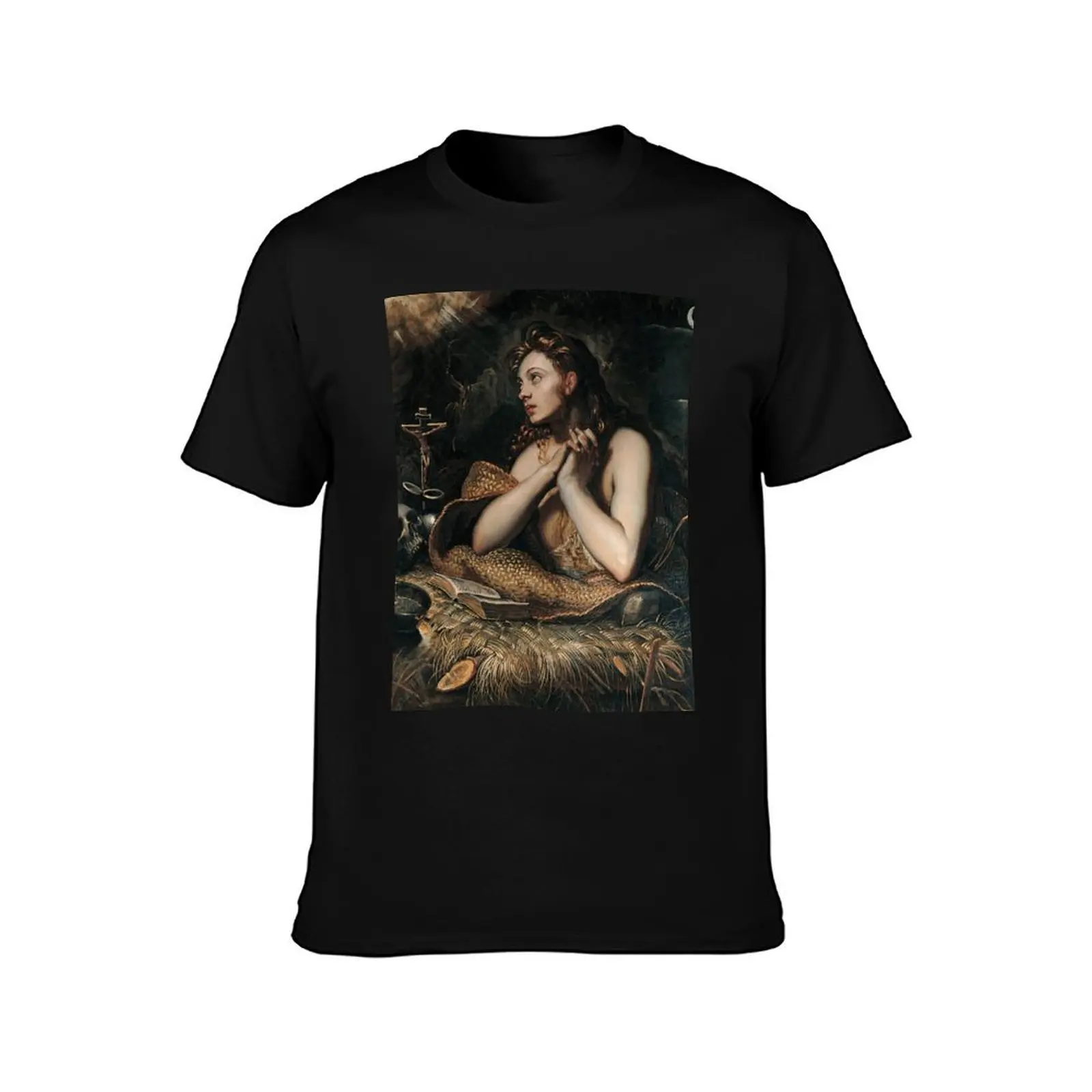 Penitent Magdalene by Domenico Tintoretto T-Shirt plus sizes tshirts personalised shirts graphic tees funny t shirts men