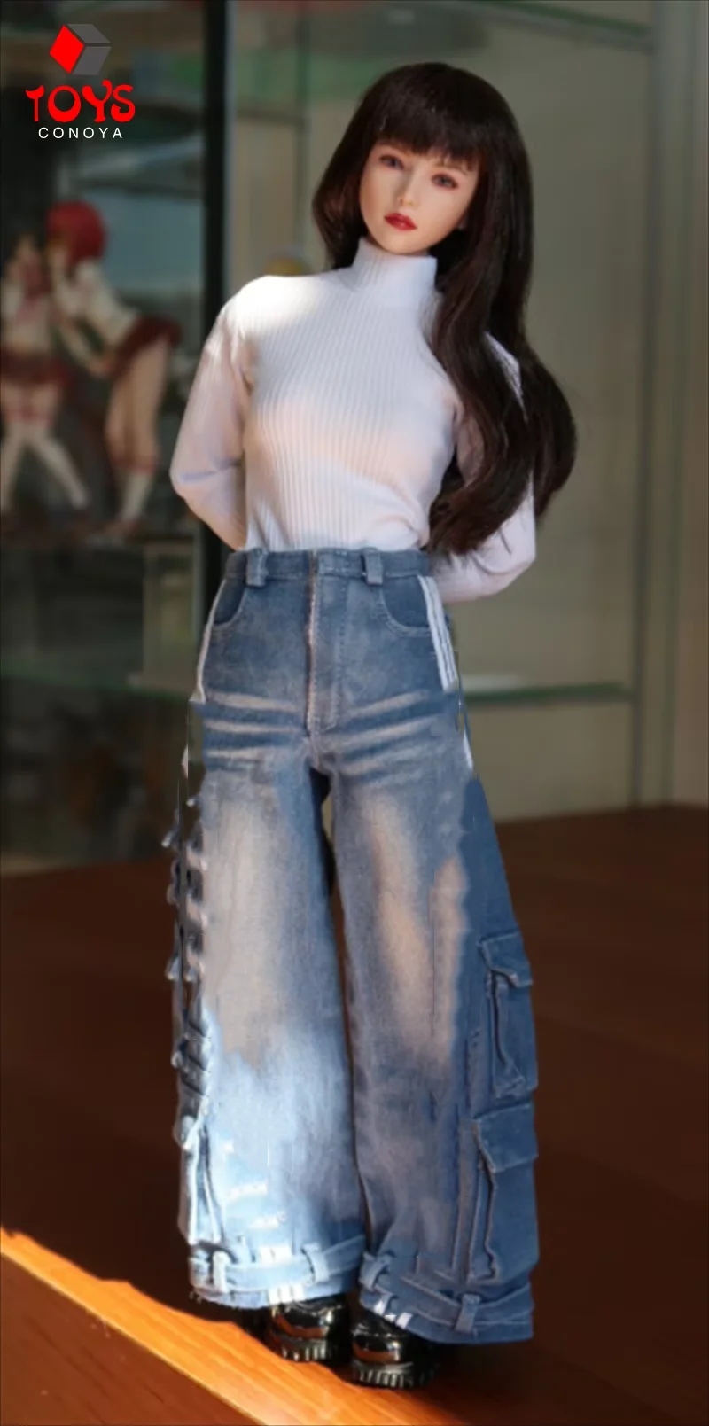 In Voorraad 1/6 Schaal Aziatische Meisje Yuki Xiaoqi Beweegbare Ogen Bleke Head Sculpt Model Fit 12 "Vrouwelijke Soldaat Action Figure body Poppen