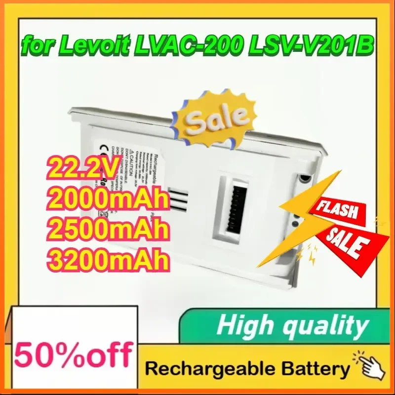 

For Levoit LVAC-200 LSV-V201B 22.2V 2000mAh 2500mAh 3200mAh Battery Replacement Cordless Vacuum Cleaner Battery