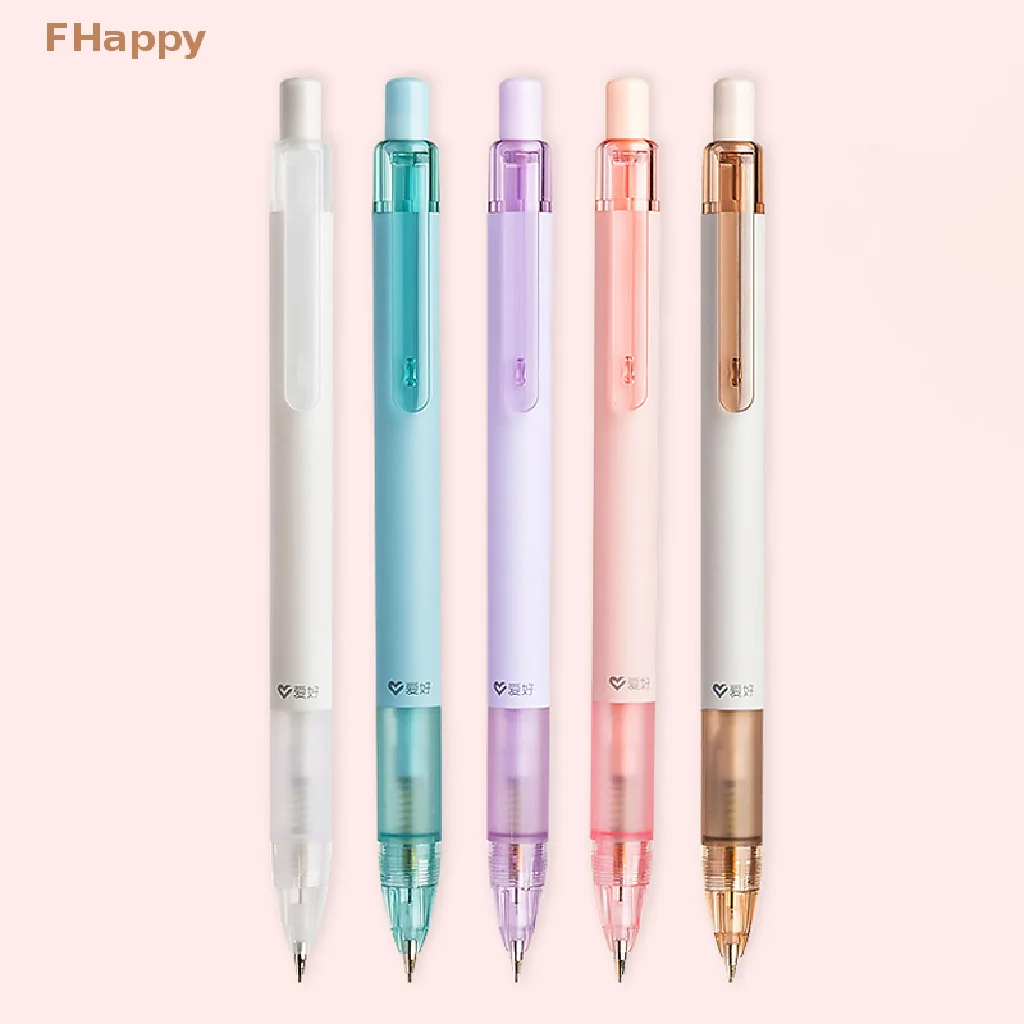 

Solid Color Press Type Automatic Pencil Cute Mechanical Pencil Writing Drawing Pencil Student Stationery School Office Supply