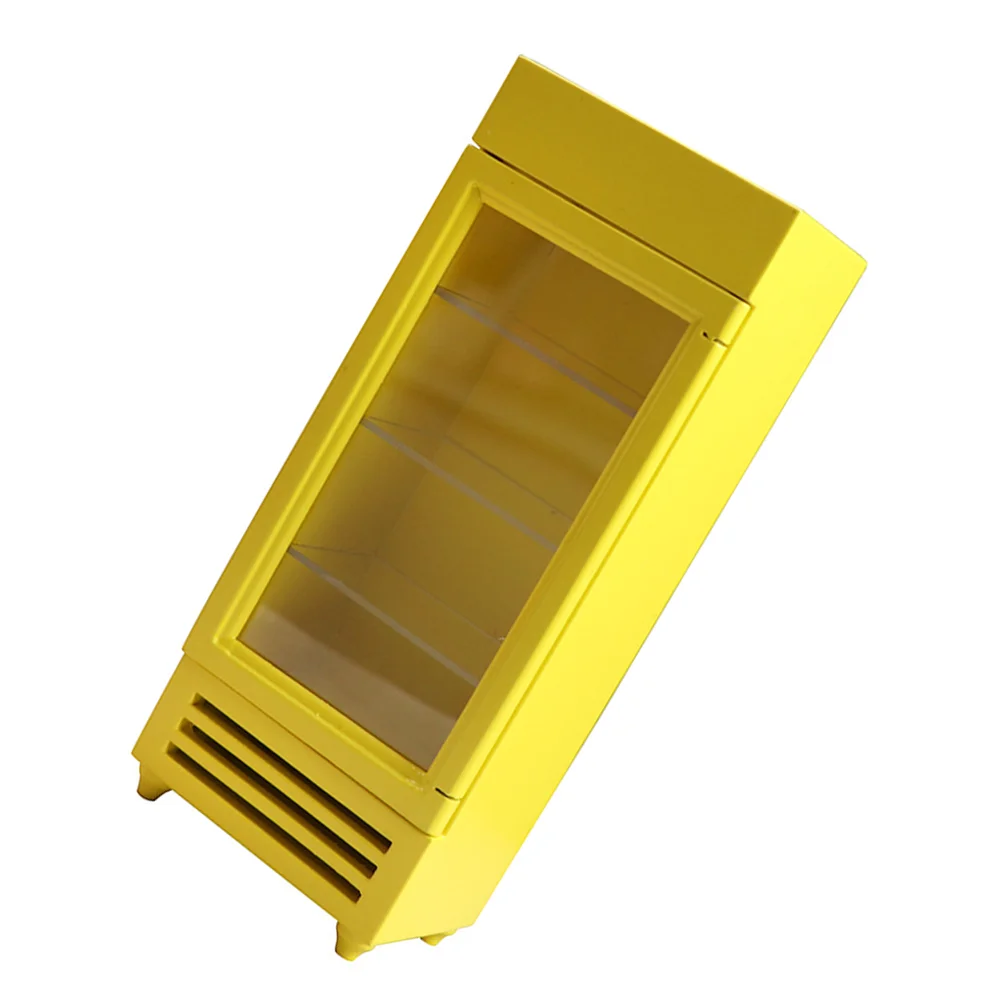 Mini Simulated Wooden Refrigerator Miniature House Furniture Fridge Toy nament Realistic Look Small Size