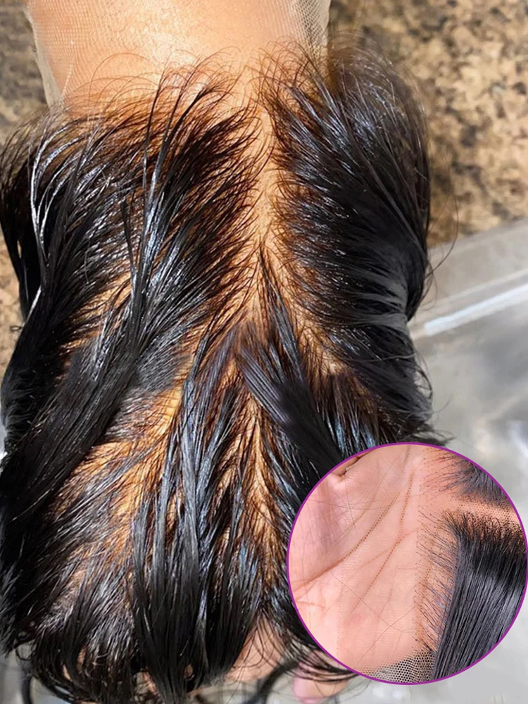 

5x5 Glueless Water Curly Wigs 13x4 HD Lace Frontal Wig 30 40Inch 360 Full Deep Wave Human Hair Wigs For Women 200 Density