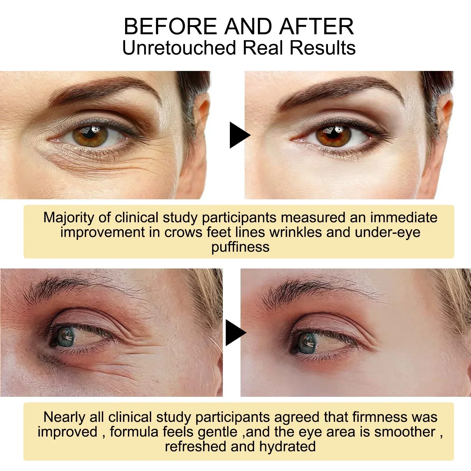 Anti-Wrinkle Eye Cream Dark Circles Remove Eye Bags Puffy Reduce Wrinkles Fine Lines