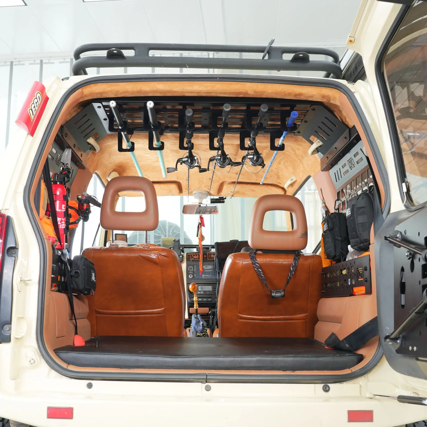 Pannello Modulare di Stoccaggio per Suzuki Jimny 3 Porte JB23 JB33 JB43 1998-2017, Modifica del Ripiano Posteriore, Portaoggetti per Bagagliaio, Pannello Molle