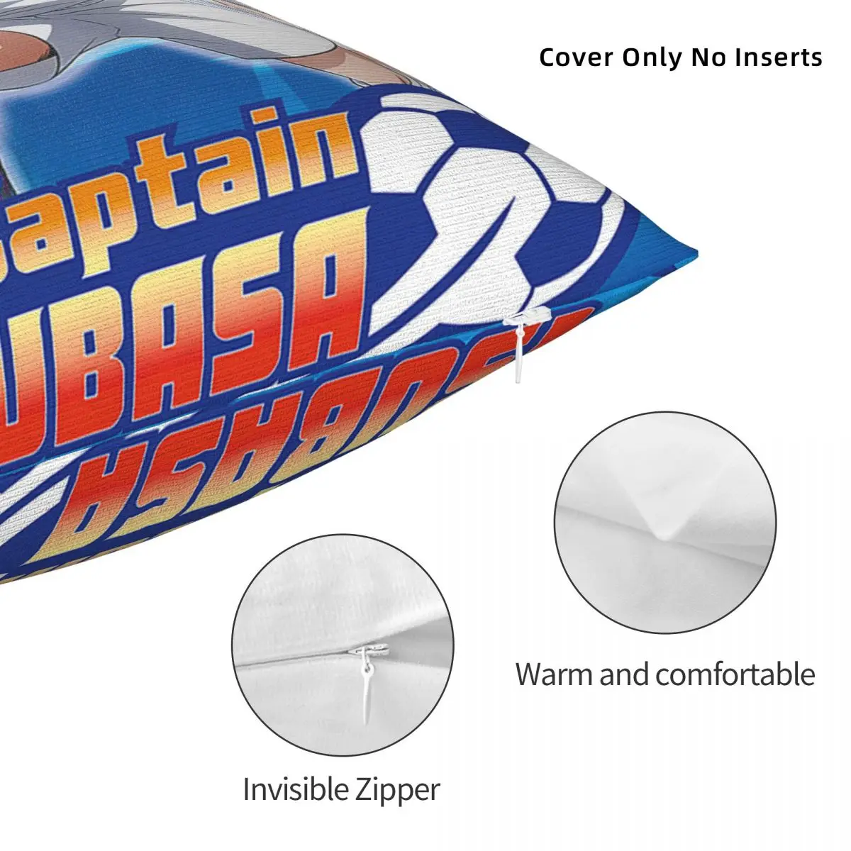 Captain Tsubasa Anime Pillowcase Printing Polyester Cushion Cover cartoon young football player Pillow Case Cover Home 45X45cm
