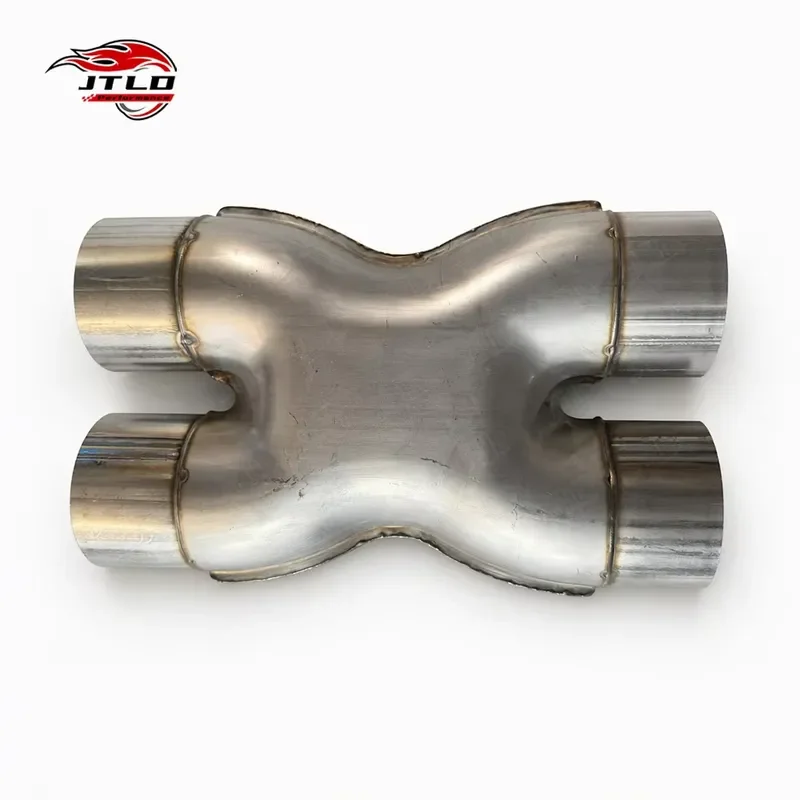 JTLD Universal Exhaust X Pipe Y Pipe 2 2.25 2.5 3 Inch Aluminized SS409 SS201 SS304 Stainless Steel Crossover Merge Pipe