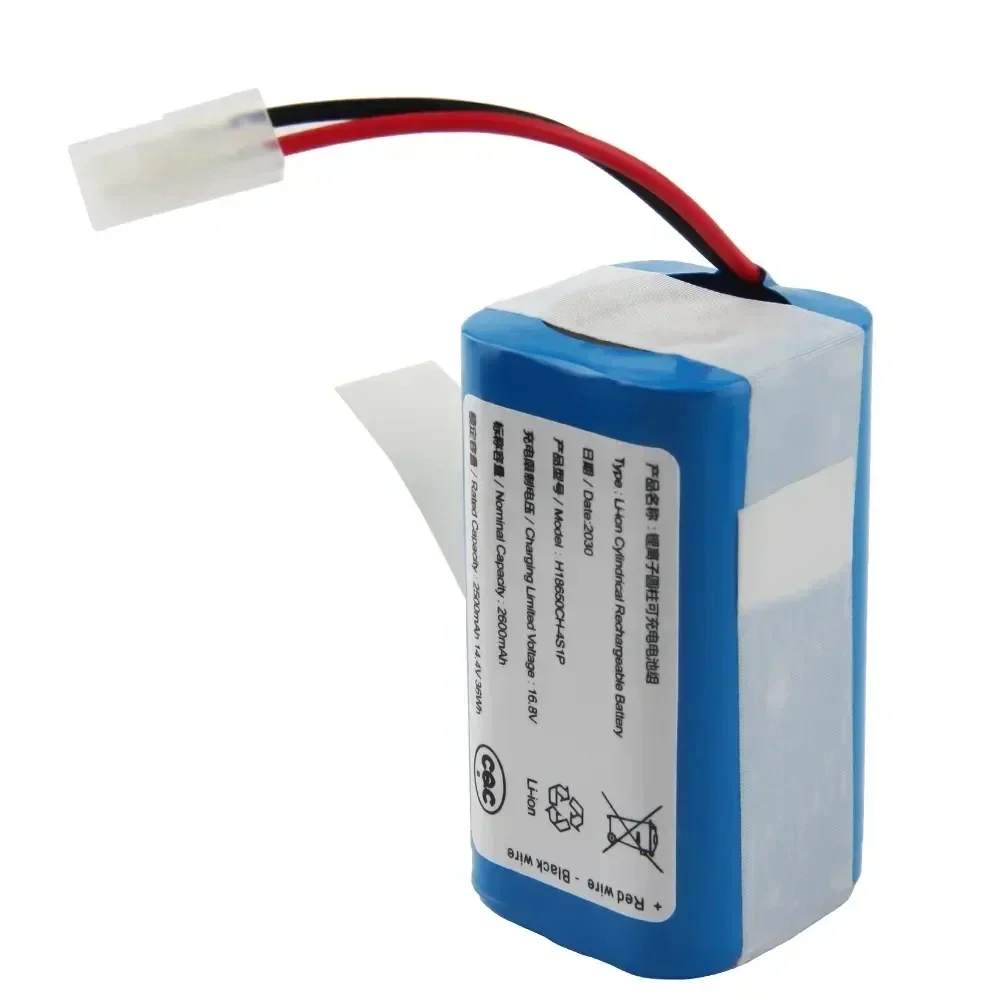 New 4S1P 14.4V 12800mAh Li-ion Battery Pack,For XIAOMI MIJIA Mi Robot Vacuum-Mop Essential G1 MJSTG1, SKV4136GL H18650CH R30 R35