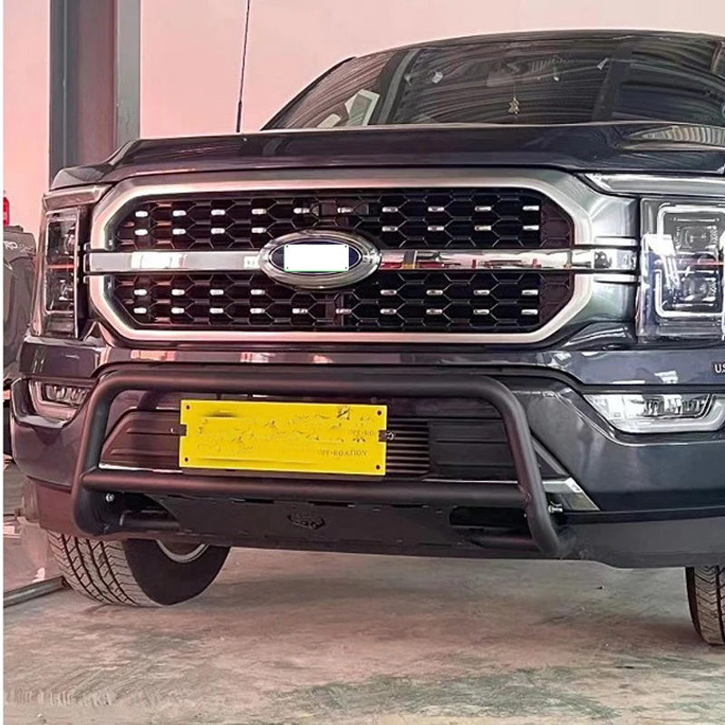 Suitable for 21-24 Ford F150 Sand Pushing Small off-Road Front Anti-Collision U-Shaped Bumper Modification