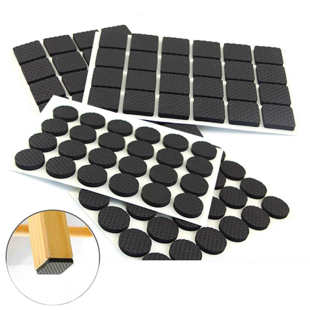 2-48PCS Self Adhesive Furniture Leg Feet Rug Felt Pads Anti Slip Mat Bumper Damper For Chair Table Protector Hardware