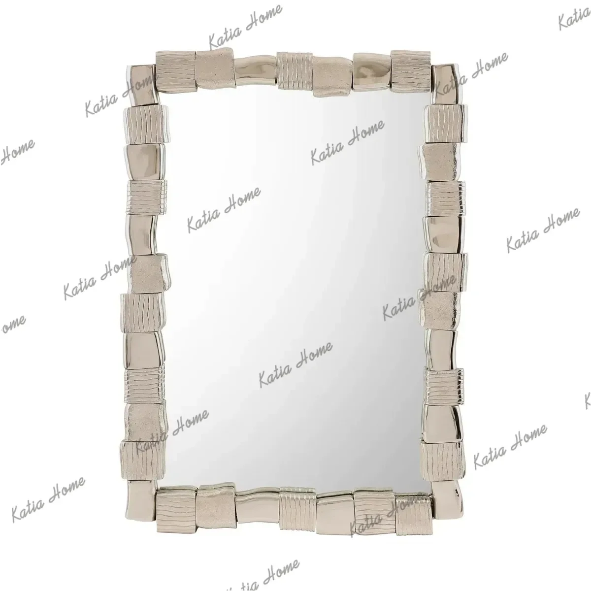 American Wabi Sabi Wall Mounted Decor Mirror Rectangular Vanity Mirror Bathroom Entryway Bedroom Living Room Home Wall Art Decor