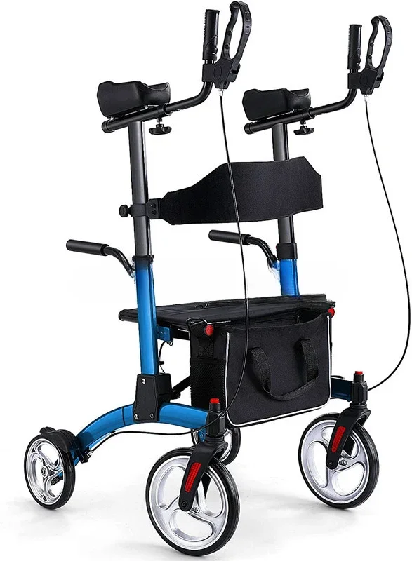 

Fashionfor Aluminum Transport Aid With Wheels And Adult Handrails