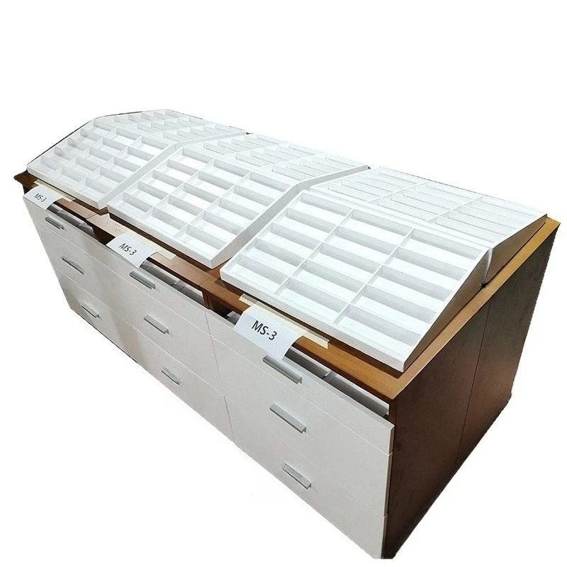 Glasses display cabinet, display rack, multi-layer drawer simple glasses display rack with light