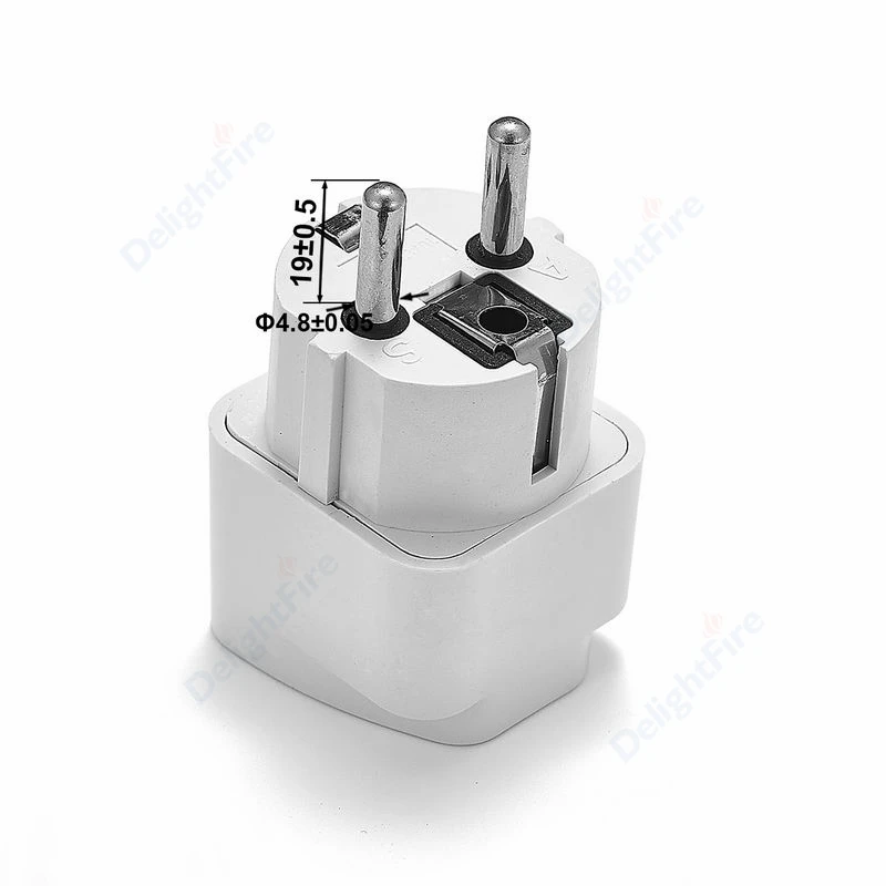 KR EU Plug Adapter US UK To EU KR European Europe Euro  2 Pin 4.8mm German Travel Power Adapter Electrical Socket Plug Outlet