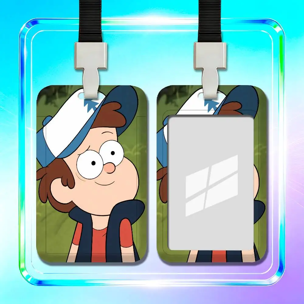 For Gravity Falls Giffany Dipper Bill Cipher Employee ID Card Holder Badge Office Student Bank Work Credit Decoration Case view 6