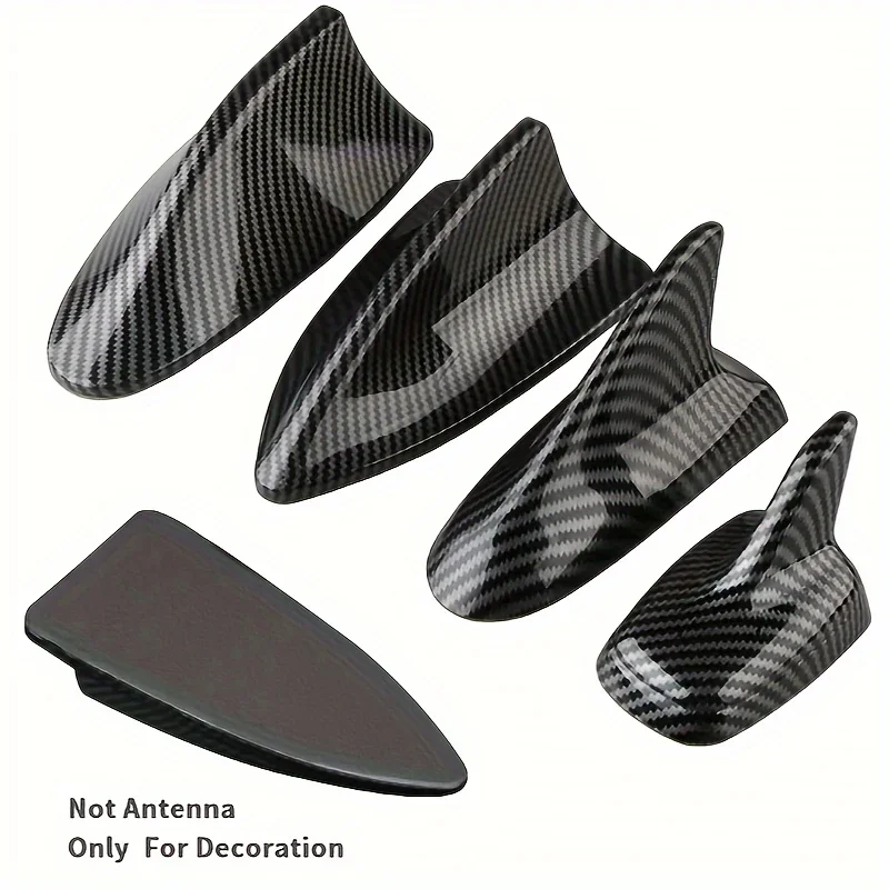 Shark car antenna fin carbon fiber universal decorative part non functional simulation car parts Car Shark  for Car General Cars - view 5