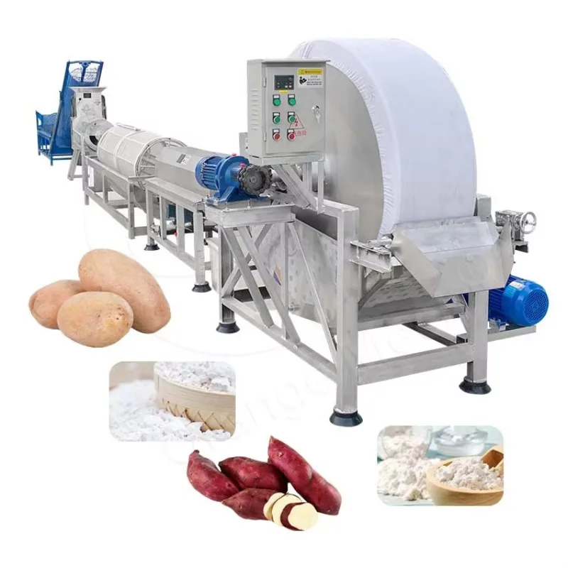 Tapioca Starch Production Line Automatic Food Grade Stainless Steel High Efficiency Small Tapioca Starch Maker