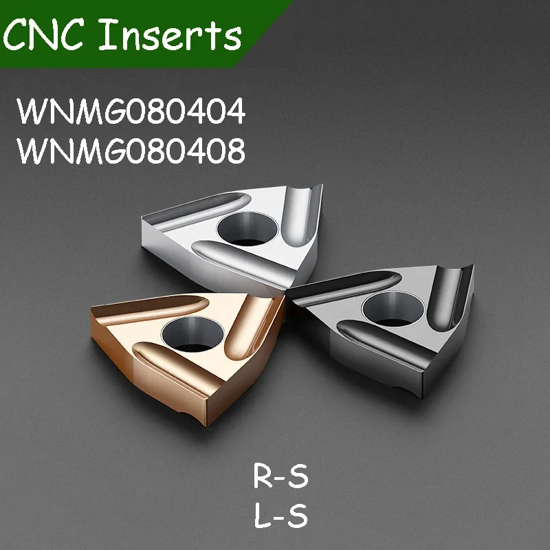 

CNC Inserts WNMG080404/08 R-S L-S Stainless Steel Inserts Metal Ceramic Lathe Inserts Outside Circle Forward / Reverse slott