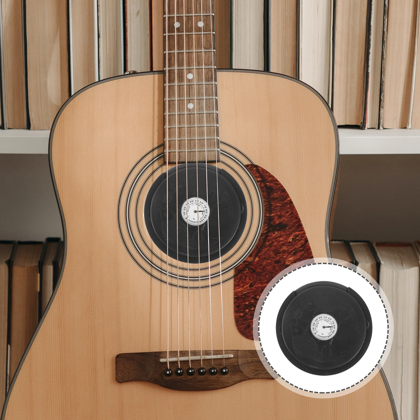 

Guitar Humidifier for Acoustic Sound Hole with Hygrometer Humidity Control Accessory Kit Moisture Protection for Guitars