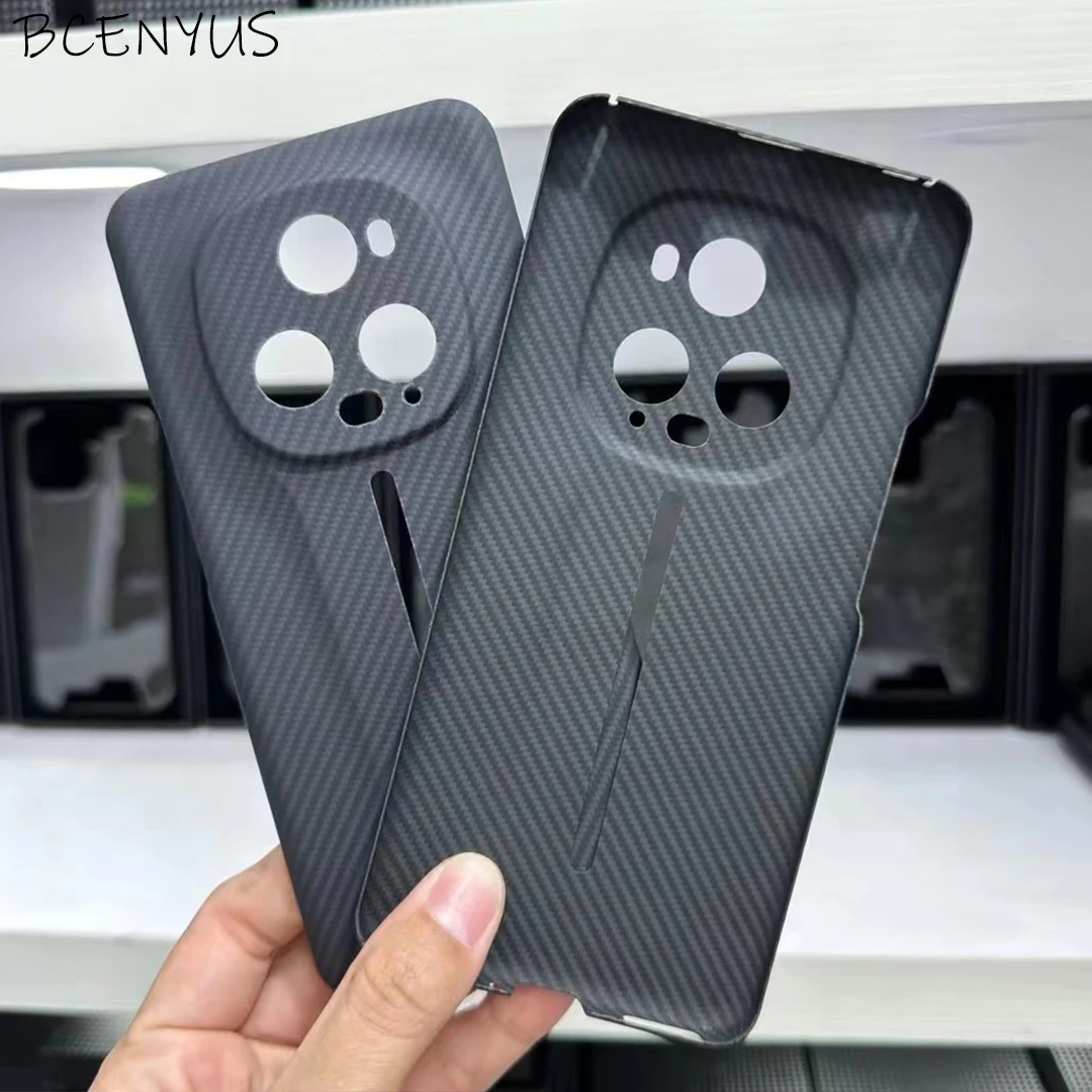

Real Carbon Fiber Phone Case For Honor Magic 5 Ultimate Mattle Black Ultra-Thin Shockproof Protect Cover for magic 5 ultimate