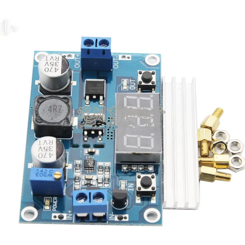 

100W DC-DC High Power Adjustable Boost Module 3.0 to 3.5~35V with Digital Display Voltmeter