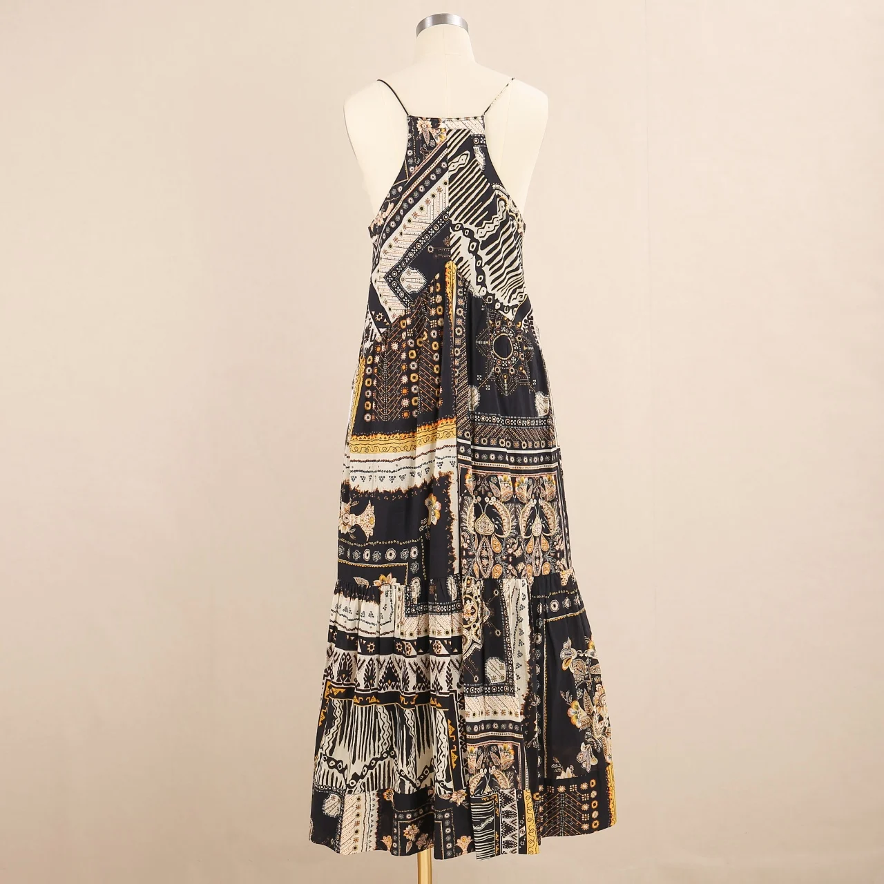 

2025ss summer sexy new women flower prints sleeveless dress female's luxury chic cotton dresses