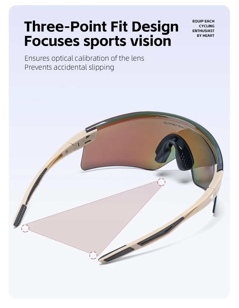 WEST BIKING Aero Beak Fahrradbrille HD-Beschichtung TR90-Rahmen Winddichte Fahrradsonnenbrille UV400-Schutz für Rennrad MTB Laufen – Detail 10