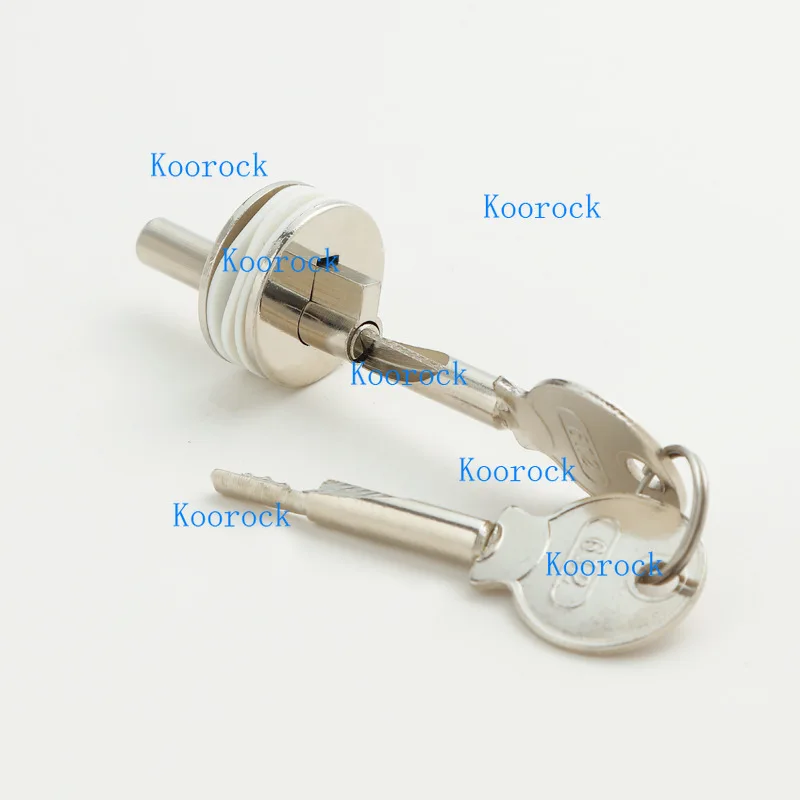 Glass Door Lock for Furniture, Fridge & Jewelry Display - Sliding Cabinet Lock with Key, Secure Push-Pull Glass Panel Lock