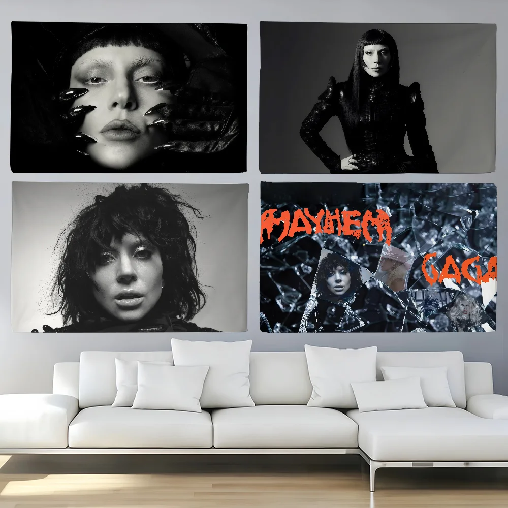 American Singer Lady Gaga flag For Decoration Outdoor Picnic  Hanging Home Camping Party Banner