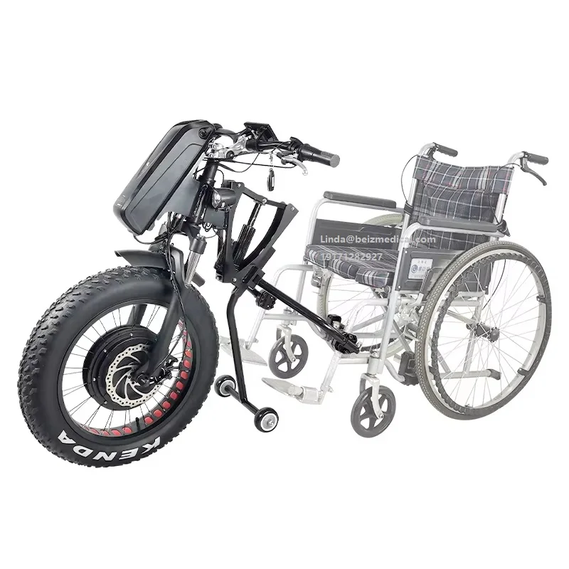 

Handbike Electric Wheelchair 20inch Fat Electric Handcycle Kit 48V 1200W Electric Wheelchair Conversion Kit For Disabled-BZ-BN01