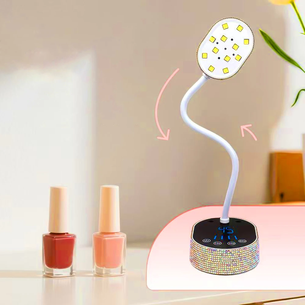 Draadloze UV LED-nagellamp Oplaadbare professionele draagbare nageldroger Mini nagelbureaulamp UV-uithardingslamp Lichten Automatische detectie