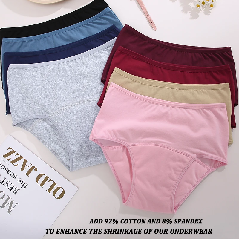 Women's Menstrual Panties High Waisted 5-layer Physiological Periods Pants Ultra Intimates Female Underwear Breathable Lingerie - Image 4