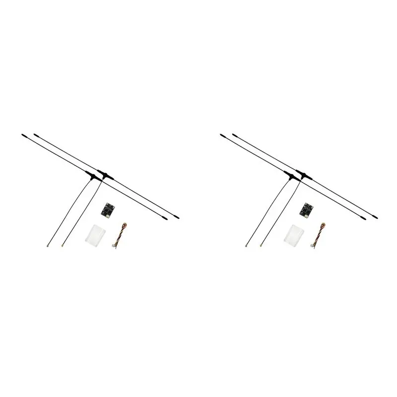 B78B-2X ELRS Receiver 433Mhz RX Dual Diversity Receiver 2X100mw Built-In C3 TCXO For RC FPV Traversing Drones Parts