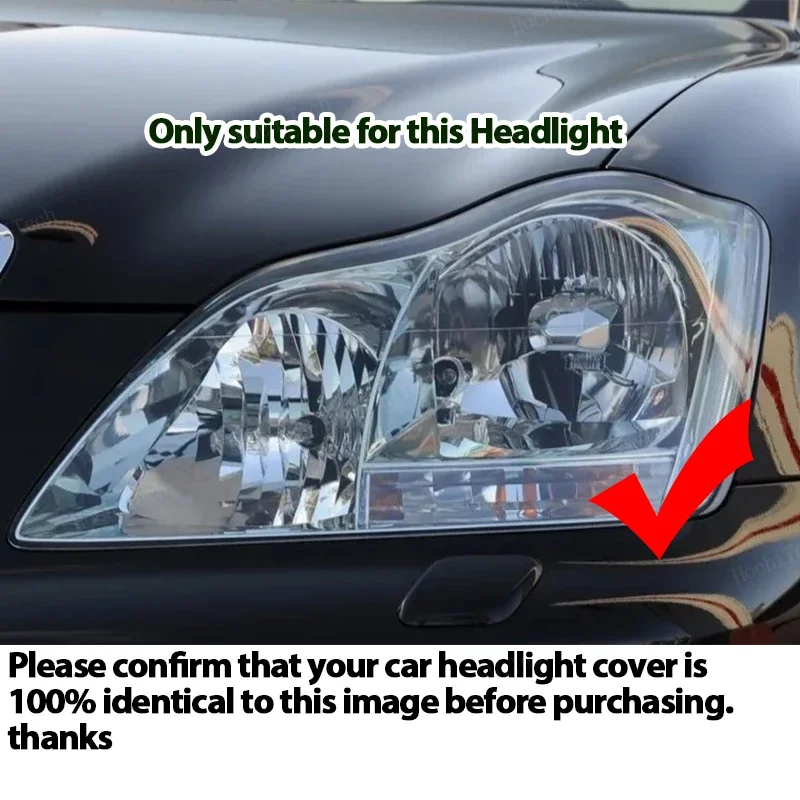 Headlight Lampshade Transparent Headlight Lens Left Right Lampshade Protective Cover For Toyota Crown S180 2003-2008 Lampcover