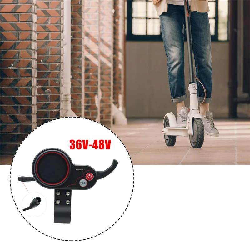 

Classic-MR-100 LCD Display Dashboard Meter 6Pin+Switch Button For KUGOO M4 Electric Scooter Replacement Accessories