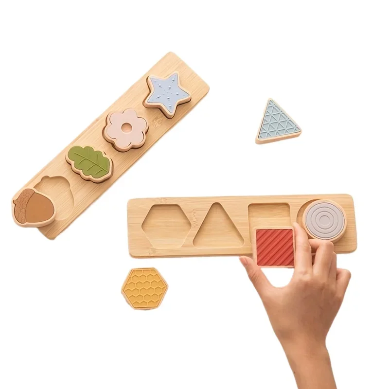 

Montessori Wooden Shape Sorting Toy Set, Color Sensory Education, Shape Matching, Stacking Early Learning Educational Toys