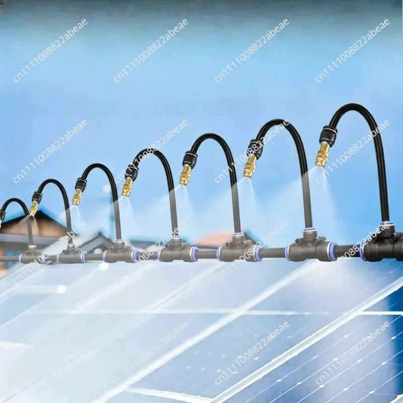 Cleaning Timed atomization spray, cleaning system Solar panel dust removal water sprayer