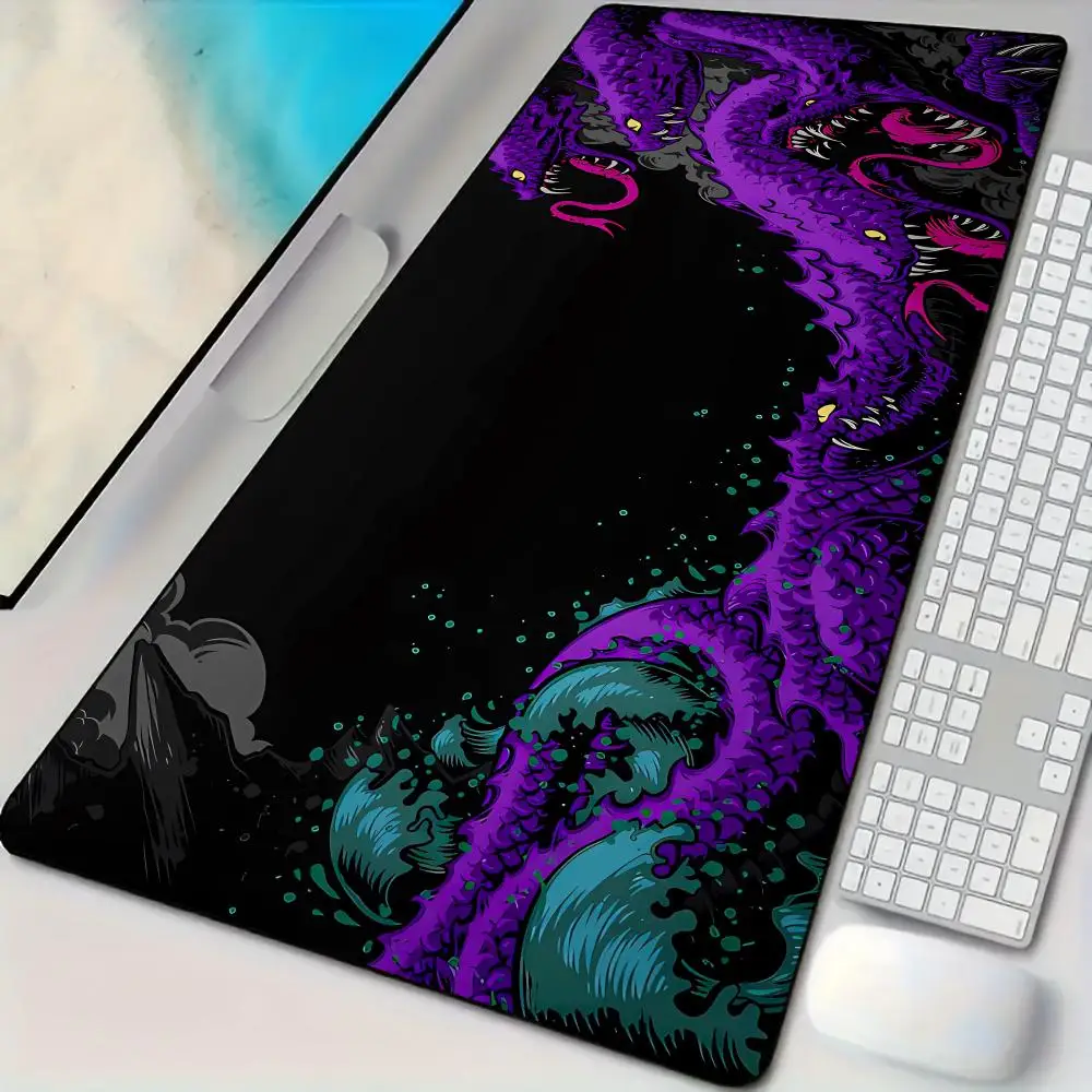

Mysterious snake monster Mouse Pad Desk Mat with Stitched Edge non-Slip rubber base pc accessories Gaming mat Extended pad rug
