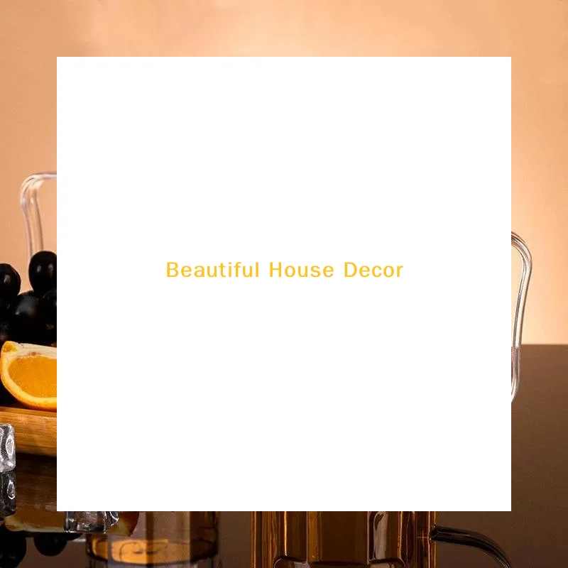 Acrylic Beer Cup Household Mug Mugs Drinking Glasses Handles Milk Coffee Juice Water Cup Barware Drinkware For Home Party Bar K