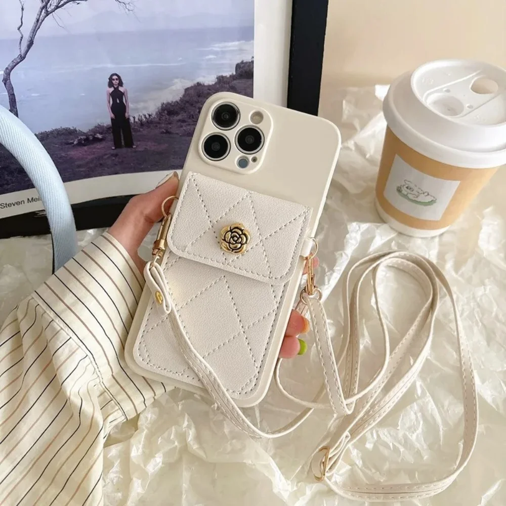 Pour Xiaomi 15T Pro 14T 13T 12T 11 Lite 12 17 Pro Max mode lanière poche zéro portefeuille couleur unie téléphone portable coque souple