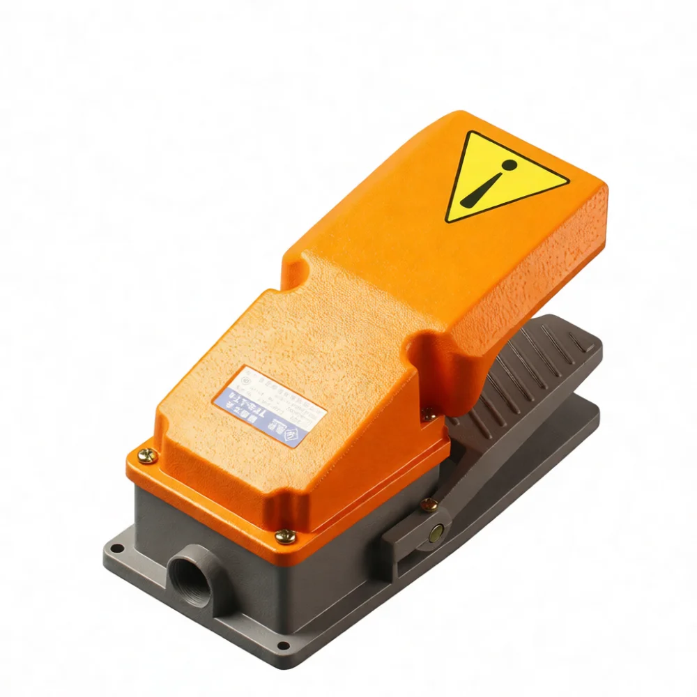 Professional Aluminum Dual Pedal Switch TFS 201 Industrial Machine Controller Foot Operated Trigger Safety Power Control System