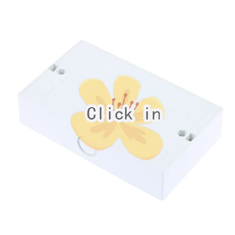 

1 шт. 146*86 мм пластиковая настенная коробка для выключателя и розетки, внешняя распределительная коробка