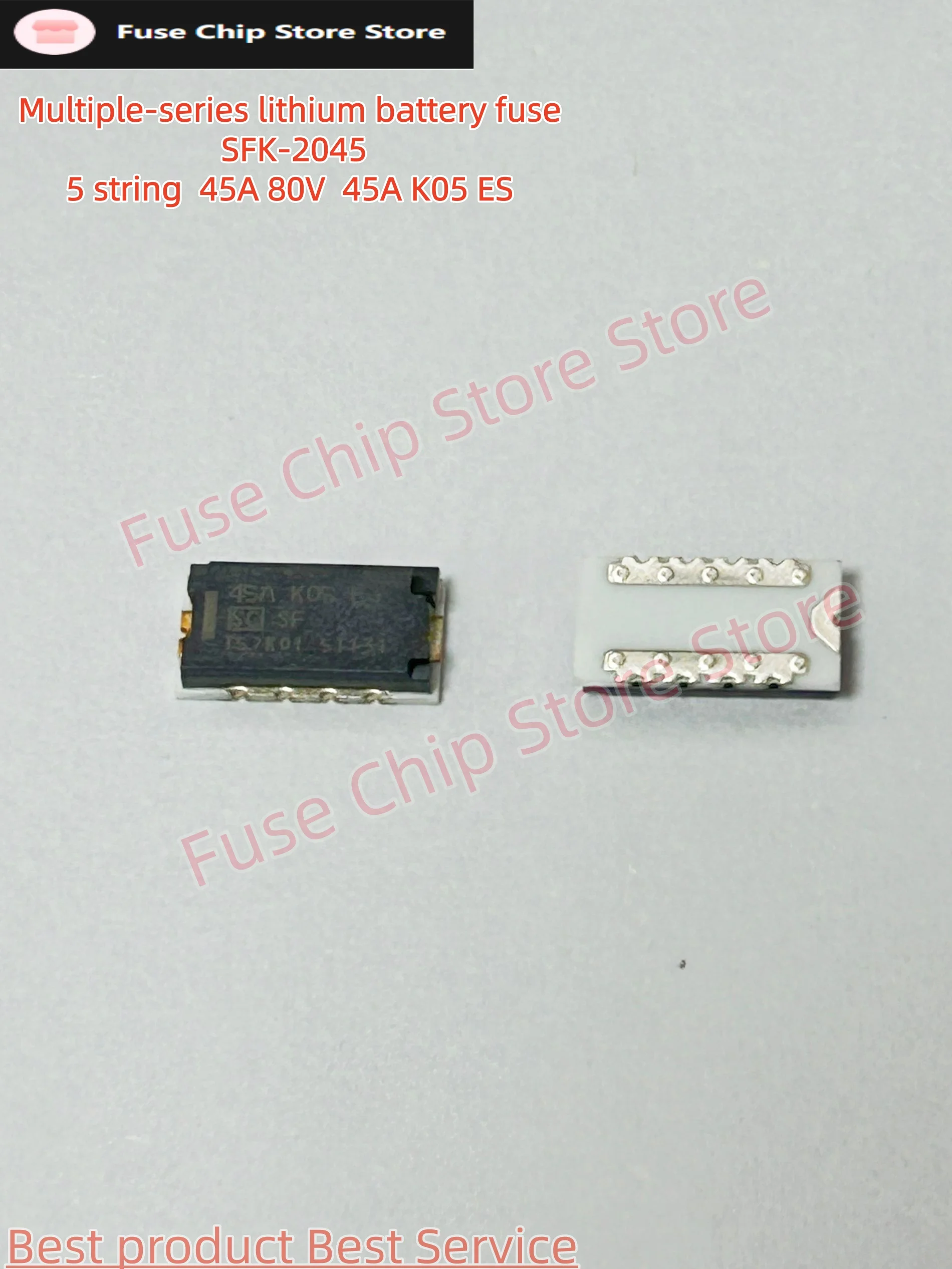 

5PCS/LOT SFK-2045 45AK05 45A 80V three-terminal lithium battery Fuse 9.5 x 5.0 x 2.0MM