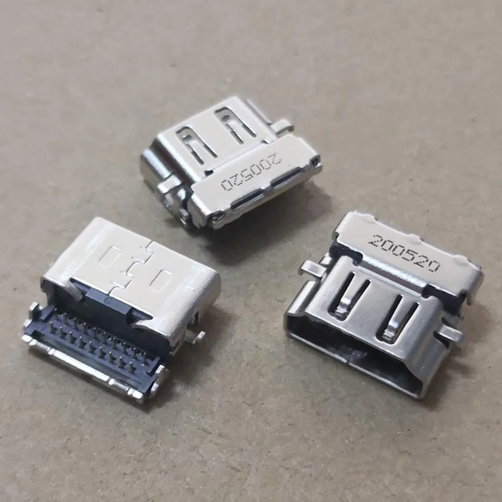 1-5pcs New HD Female Jack PCB Socket Connector 19P HDMI-compatible Port For Samsung 35X0AA 8500GM Video Interface