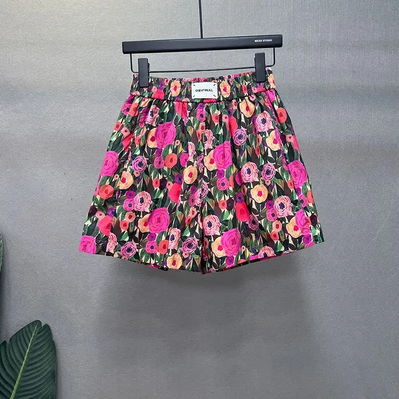 Lose Shorts für Frauen Elastische Baggy Y2k Harajuku Niedriger Preis Casual Jugendliches Design Großhandel Frau Kurze Hosen Breite Hohe Taille